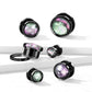 Ohrplug Bunt Schwarz Ohrpiercing Chirurgenstahl Ohrschmuck Tunnel 6-16mm Schraubverschluss