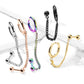 1 Knorpel Ohrstecker Klick-Creole Kette Cartilage Labret Piercings Tragus viele Farben Edelstahl Schraubverschluss