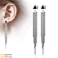 1 Paar Damen Ohrringe Enamel Dreieck Ketten Anhänger e Ohrstecker Chirurgenstahl Schwarz Gold Roségold Silber Länge 85,7mm