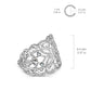 Ohrklemme FILIGRANER SCHMETTERLING ZIRKONIA clear Ohrringe Ohrclip Fake-Piercing Messing Silber