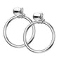 1 Paar Damen e Ring Ohrringe Ohrstecker Chirurgenstahl Multicolor