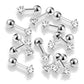 1 Knorpel Ohrstecker Zirkonia Clear 3/4mm Dreieck Cartilage Labret Piercing Tragus viele Farben Edelstahl Schraubverschluss Steg 6/1,2mm