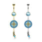Bauchnabelpiercing AZTEKEN-Design Nabelpiercing Chirurgenstahl Bananabell Gold Silber viele Farben Stab 1,6/10mm