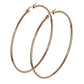 1 Paar Damen CREOLEN Ohrringe Ohrstecker Chirurgenstahl Roségold 10 15 20 25 30 35 40 45 50 55 60 65 70 75 mm