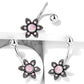 Bauchnabelpiercing Opal-Optik Antik-Silber Nabelpiercing Chirurgenstahl Bananabell Silber Rosa Grün Weiß Stab 1,6/10mm