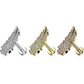 Knorpel Ohrstecker Feder Silber Gold Roségold Pavé Zirkonia Clear Piercings Chirurgenstahl Schraubverschluss Stab 6/8mm lang
