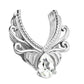 Ohrtunnel Silber Filigran Zirkonia Tränen-Tropfen Clear Chirurgenstahl Ohrpiercing Ohrschmuck Tunnel Sattelverschluss 10-25mm