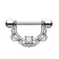 FILIGRANER Bogen Brustwarzenpiercing Intimpiercing Nippelpiercing Opal Edelstahl Gold Silber ROSÉGOLD 1,2mm / 1,6mm 16mm