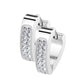Damen 1 Paar Kristall Triangel Creolen Ohrringe Schmuck Ohrstecker Chirurgenstahl Multicolor
