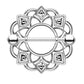 Ring TRIBAL Herzen Brustwarzenpiercing Intimpiercing Brustpiercing Edelstahl 14 Karat VERGOLDET Silber ROSÈGOLD 1,6mm 19mm