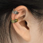 Ohrklemme FLEUR DE LIS KREUZ Ohrringe Ohrclip Fake-Piercing Messing Silber Gold