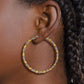 1 Paar Damen CREOLEN FLECHT-DESIGN Ohrringe Ohrstecker Chirurgenstahl Gold Silber 30/40/50mm
