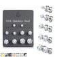 5 Paar Ohringe Runder Zirkonia 3mm 4mm 5mm 6mm 7mm Ohrringe Ohrstecker Chirurgenstahl Silber Gold Schwarz
