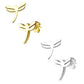 1 Paar Ohrringe Set Ohrstecker Edelstahl Chirurgenstahl Drachen Dragonfly gold silber