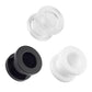 Ohrtunnel ACRYL Ohrpiercing Ohrschmuck Plug Schraubverschluss Weiß Clear Schwarz 3-19mm