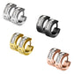 Damen 1 Paar Creolen KRISTALL-BAND Ohrringe Schmuck Ohrstecker Chirurgenstahl Multicolor