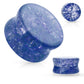 Ohrplug ZERBROCHENES Glas Ohrpiercing Ohrschmuck Tunnel Sattelverschluss Lila Blau Clear Pink Topaz 6-16mm