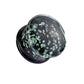 Ohrplug Glow in The Dark Sparkles Ohrpiercing Ohrschmuck Pyrex Glas Tunnel Sattelverschluss 6-16mm