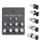 5 Paar Ohringe Runder Zirkonia 3mm 4mm 5mm 6mm 7mm Ohrringe Ohrstecker Chirurgenstahl Silber Gold Schwarz