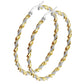 1 Paar Damen CREOLEN FLECHT-DESIGN Ohrringe Ohrstecker Chirurgenstahl Gold Silber 30/40/50mm
