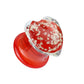 Ohrplug Glow in The Dark Sparkles Ohrpiercing Ohrschmuck Pyrex Glas Tunnel Sattelverschluss 6-16mm