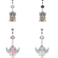 Bauchnabelpiercing Fliegende Eule Anhänger 1,6mm 10mm Nabelpiercing Chirurgenstahl Bananabell Zirkonia Silber Clear Pink Schwarz