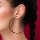 1 Paar Damen CREOLEN Ohrringe Ohrstecker Chirurgenstahl Schwarz 10 15 20 25 30 35 40 45 50 55 60 65 70 75 mm