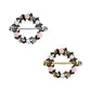 Brustwarzenpiercing Blumen-Kranz Silber Gold Brustpiercing Nippelpiercing Intimpiercing Chirurgenstahl Stab 18mm