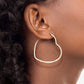1 Paar Damen HERZ CREOLEN WELLEN-DESIGN Ohrringe Ohrstecker Chirurgenstahl Silber 30/40/50mm