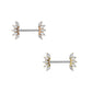 Brustwarzenpiercing Kristall-Fächer Zirkonia Clear Brustpiercing Nippelpiercing Chirurgenstahl Gold Roségold Stab 1,6/16mm