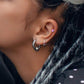 1 Knorpel Ohrstecker Flat Top Rund Cartilage Labret Piercings Tragus viele Farben Edelstahl Schraubverschluss Steg 6,5/1,2mm