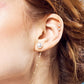 1 Knorpel Ohrstecker Zirkonia Clear 3/4mm Stern Cartilage Labret Piercing Tragus viele Farben Edelstahl Schraubverschluss Steg 6mm