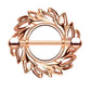 Ring TRIBAL Brustwarzenpiercing Intimpiercing Brustpiercing Edelstahl 14 Karat VERGOLDET Silber ROSÈGOLD 1,6mm 19mm