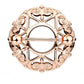 Ring TRIBAL Herzen Brustwarzenpiercing Intimpiercing Brustpiercing Edelstahl 14 Karat VERGOLDET Silber ROSÈGOLD 1,6mm 19mm