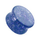 Ohrplug ZERBROCHENES Glas Ohrpiercing Ohrschmuck Tunnel Sattelverschluss Lila Blau Clear Pink Topaz 6-16mm