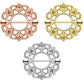 Ring TRIBAL Herzen Brustwarzenpiercing Intimpiercing Brustpiercing Edelstahl 14 Karat VERGOLDET Silber ROSÈGOLD 1,6mm 19mm