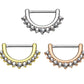Brustwarzenpiercing ZIRKONIA-Reihe Brustpiercing Edelstahl Silber Gold Roségold Clear Stab 1,2mm 1,6mm 12mm klick-Verschluss