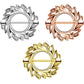 Ring TRIBAL Brustwarzenpiercing Intimpiercing Brustpiercing Edelstahl 14 Karat VERGOLDET Silber ROSÈGOLD 1,6mm 19mm