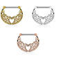 filigranes Herz Vintage Brustwarzenpiercing Intimpiercing Brustpiercing Edelstahl Gold, Silber, Roségold 1,6mm 12mm