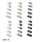 5 Paar Ohringe Eckiger Zirkonia 3mm 4mm 5mm 6mm 7mm Ohrringe Ohrstecker Chirurgenstahl Silber Gold Schwarz