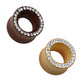 Ohrtunnel ORGANISCHES Holz KRISTALL-Rand Ohrpiercing Ohrschmuck Plug Sattelverschluss Hellbraun Dunkelbraun 8-16mm