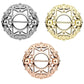 Ring TRIBAL Herzen Brustwarzenpiercing Intimpiercing Brustpiercing Edelstahl 14 Karat VERGOLDET Silber ROSÈGOLD 1,6mm 19mm