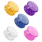 Ohrplug ZERBROCHENES Glas Ohrpiercing Ohrschmuck Tunnel Sattelverschluss Lila Blau Clear Pink Topaz 6-16mm